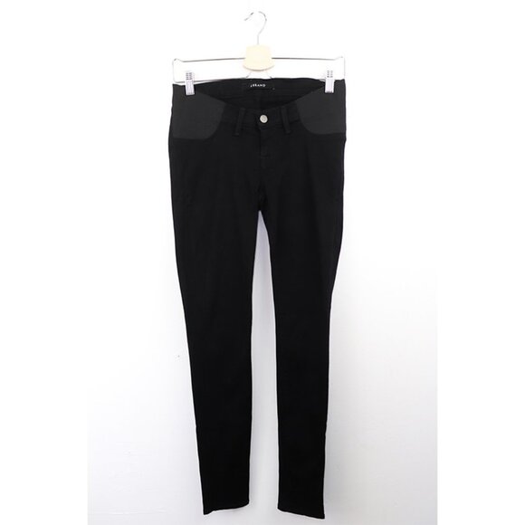 J Brand Mama‎ J Maternity Skinny Jeans Super Stretch Denim Hewson Black Wash 24 - Picture 4 of 11